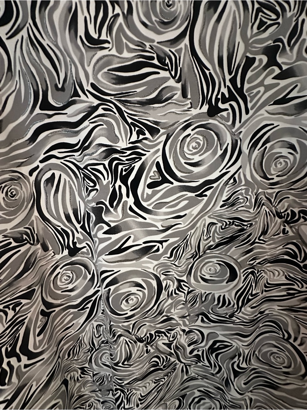 Lulu B Women’s Black & White Swirl Pattern Dress - Picture 7 of 7